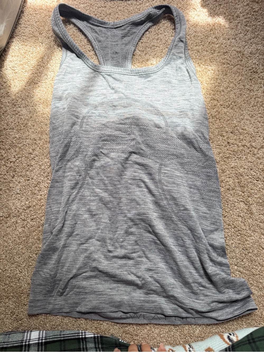 lululemon athletica Light Grey Racerback Tank